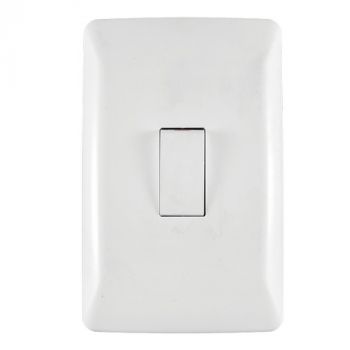 Crabtree 10012/601 Diamond 1 Lever 2 Way Switch on 2x4 Yoke with Coverplate
