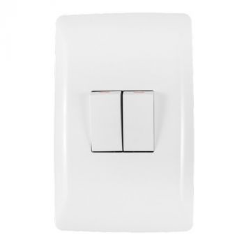 Crabtree 10021/601 Diamond 2 Lever 1 Way Switch on 2x4 Yoke with Coverplate