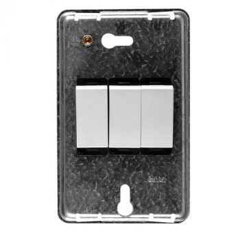 Crabtree 10031/001 Diamond 3 Lever 1 Way Switch on 2x4 Yoke