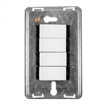 Crabtree 10041/001 Diamond 4 Lever 1 Way Switch on 2x4 Yoke