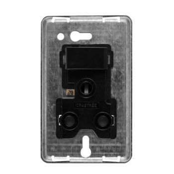 Crabtree 10050/008 Diamond Single STD Socket 164-1 Switched on 2x4 Yoke