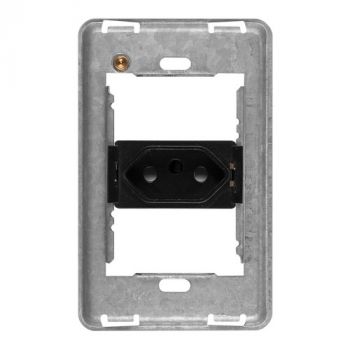 Crabtree 10051/008 Diamond Single Slimline 164-2 Unswitched Socket on 2x4 Yoke