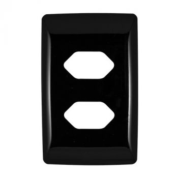 Crabtree 10052/608 Diamond Double Slimline Unswitched Socket Coverplate