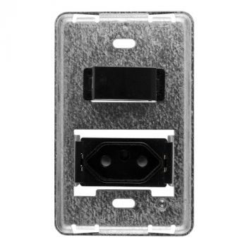 Crabtree 10053/008 Diamond Single Slimline 164-2 Switched Socket on 2x4 Yoke