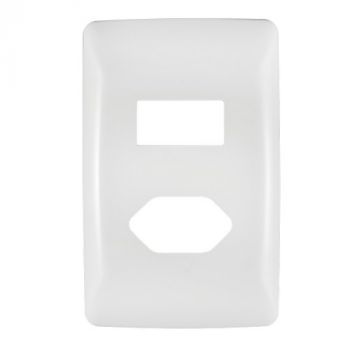 Crabtree 10053/601 Diamond Single Slimline Switched Socket Coverplate