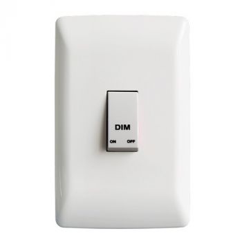 Crabtree 10110/601 Diamond 1 Lever Bell Press Dimmer with Coverpleate