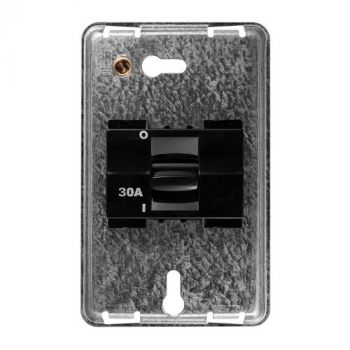 Crabtree 10230/008 Diamond Double-pole 30A Isolator on 2x4 Yoke