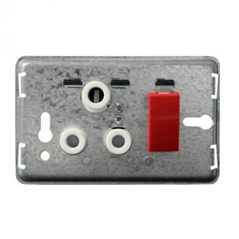 Crabtree 10301/113N Diamond Single STD White with Red Single Pole Switch