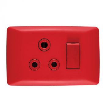 Crabtree 10461/603 Diamond Single Dedicated Socket 164-4 Switched on 4x2 Yoke with Coverplate