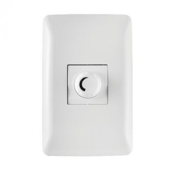 Crabtree 10601/601 Diamond 1 Lever 600W Rotary Dimmer Switch on 2x4 Yoke with Coverplate