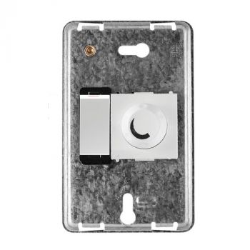 Crabtree 10602/001 Diamond 2 Lever 600W Rotary Dimmer Switch on 2x4 Yoke