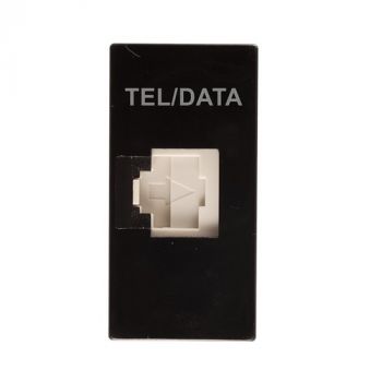 Crabtree 11815/008 Diamond Tel (R45 Cat6) Econo Shuttered Ducting Module with Tel/Data Marking