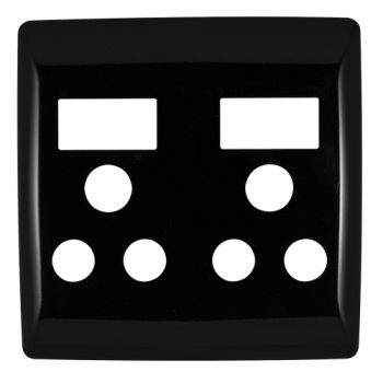 Crabtree 12008/608 Diamond Double STD Switched Socket Coverplate