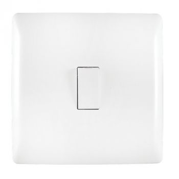 Crabtree 12011/601 Diamond 1 Lever 1 Way Switch on 4x4 Yoke with Coverplate
