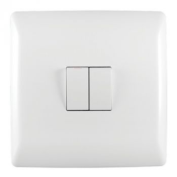 Crabtree 12021/601 Diamond 2 Lever 1 Way Switch on 4x4 Yoke with Coverplate