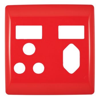 Crabtree 12087/603 Diamond Combo 1x164-1 plus 1x164-2 Socket Switched Coverplate