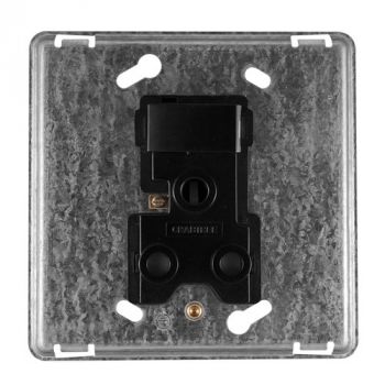 Crabtree 12151/008 Diamond Single Monoblock Socket 164-1 Switched on 4x4 Yoke