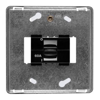 Crabtree 12260/008 Diamond Double-Pole 60A Isolator on 4x4 Yoke