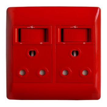 Crabtree 12303/323D Diamond Double Dedicated Sockets with Double-Pole Switch