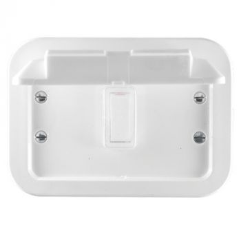 Crabtree 1466W Classic 1 Lever 1 Way Industrial Switch on Weatherproof Plastic Surface Box
