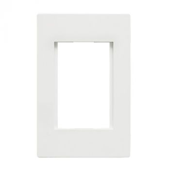 Crabtree 15301/601 Topaz Grid 3 Way Combo Coverplate