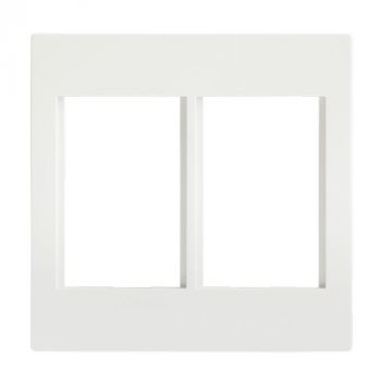 Crabtree 15303/601 Topaz Grid 6 Way Combo Coverplate