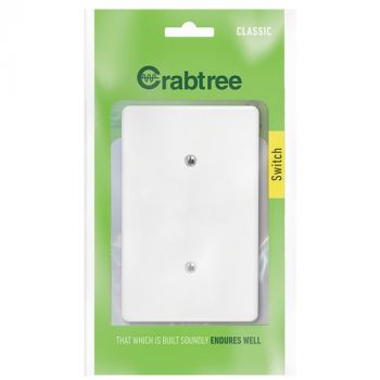 Crabtree 18005/101 Classic Blank Coverplate