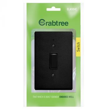 Crabtree 18010/428 Classic 1 Lever 1 Way Switch With Coverplate