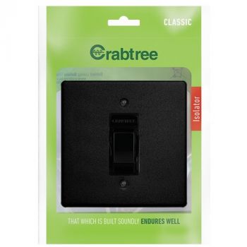 Crabtree 18111/428 Classic 60A Douple Pole Isolator With Coverplate