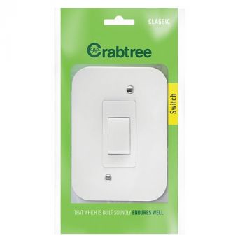 Crabtree 18130/101 Classic Industrial Double Pole 30A Isolator on 119x83 Surface Box
