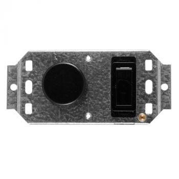 Crabtree 1950/008 Classic 1 Lever 800W Rotary Dimmer Switch on 2x4 Yoke