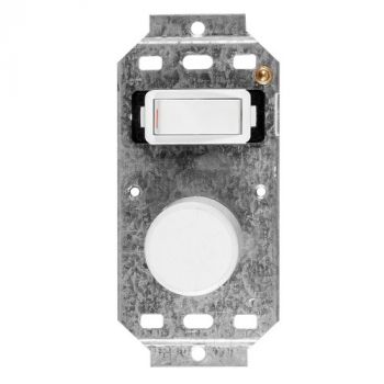 Crabtree 1964/001 Classic 1 or 2 Lever LED Press On/Off Rotary Smart Dimmer without Coverplate White 225W