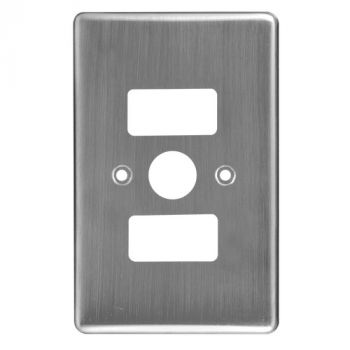 Crabtree 2080/511 Classic 1 Lever Dimmer Steel Coverplate