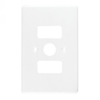 Crabtree 2082/101 Classic 2 Lever Dimmer Steel Coverplate