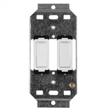 Crabtree 2472P Classic 2 Lever 2x1 Way Switch on Yoke