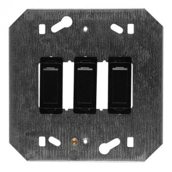 Crabtree 2477/008 Classic 3 Lever 3x1 Way Switch on 4x4 Yoke