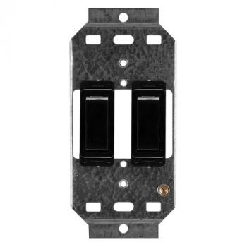Crabtree 2572/008 Classic 2 Lever 1x1 Plus 1x2 Way Switches on 2x4 Yoke