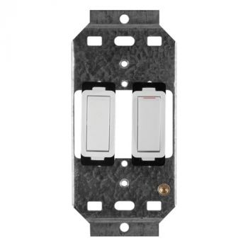 Crabtree 2572P Classic 2 Lever 1x1 plus 1x2 Way Switch on 2x4 Yoke