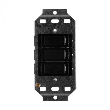 Crabtree 2574/008 Classic 3 Lever 2x1 Plus 1x2 Way Switch on 2x4 Yoke