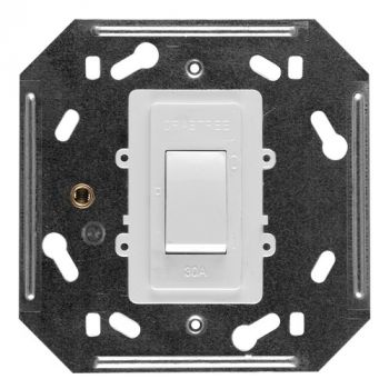 Crabtree 2673NE Classic Double Pole 30A Isolator with Neon Indicator on 4x4 Yoke