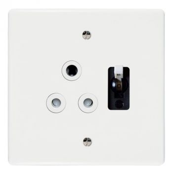 Crabtree 6387/15A Classic Single STD Socket with Double Pole 15A Circuit Breaker
