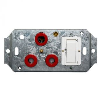 Crabtree 6396HD/321 Classic Single Dedicated 164-4 Socket Red Double Pole Switched White on Yoke