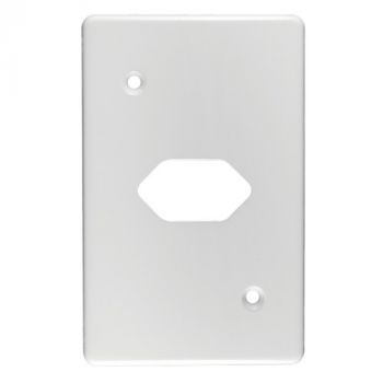 Crabtree 6526/101 Classic Single Slimline Unswitched Steel Socket