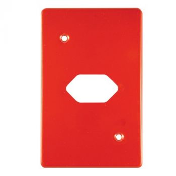 Crabtree 6526/103 Classic Single Slimline Socket Unswitched Steel Coverplate