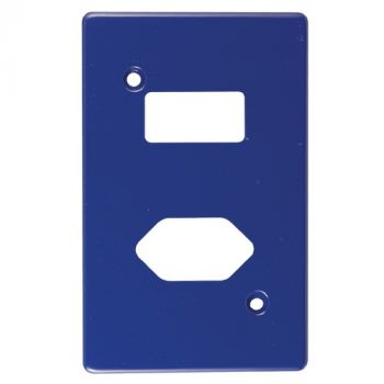 Crabtree 6528/107 Classic Single Slimline Switched Socket Steel Coverplate
