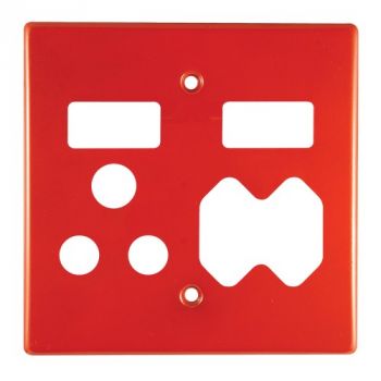 Crabtree 6530/103P Classic Combo Socket Coverplate