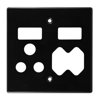 Crabtree 6530/108P Classic Combo Socket Coverplate