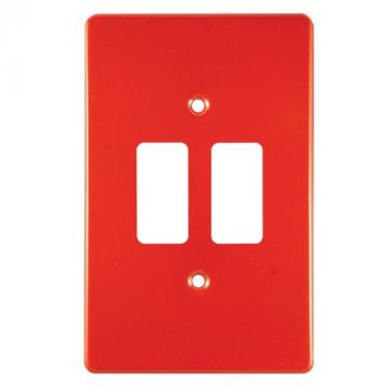 Crabtree 6542/103 Classic 2 Lever Steel Coverplate