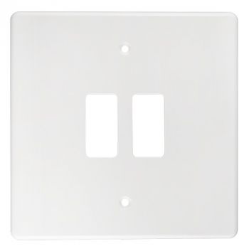 Crabtree 6545/6/601 Classic 2 Lever Plastic Coverplate
