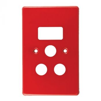 Crabtree 6546/103 Classic Single STD Switched Steel Socket Coverplate